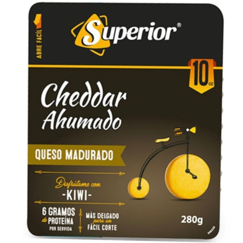 QUESO CHEDDAR AHUMADO SUPERIOR 280 GR