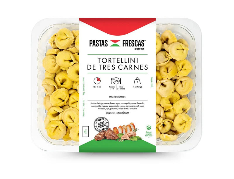 TORTELLINI DE TRES CARNE PASTAS FRESCAS 227 GR