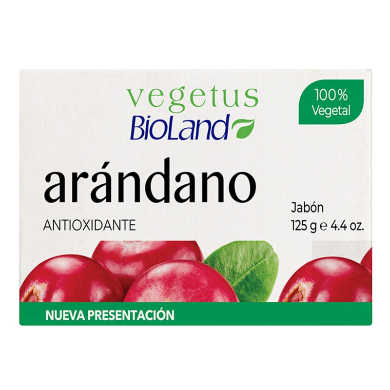 JABON DE BAÑO EN BARRA ARANDANOS BIOLAND 125 GR