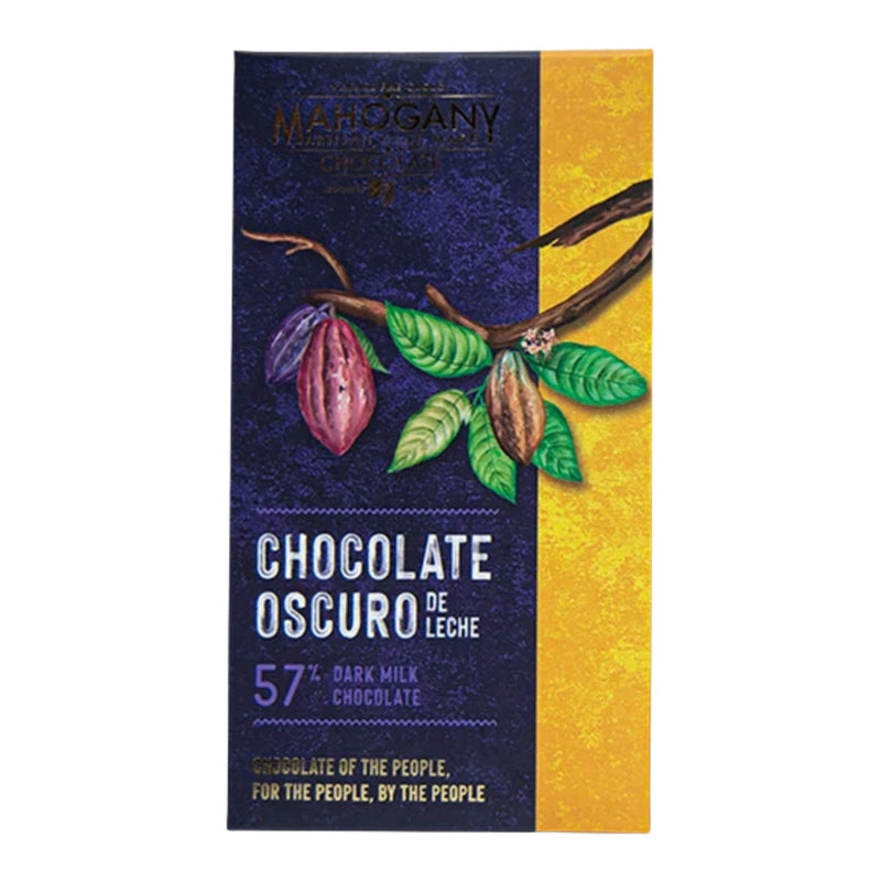 CHOCOLATE OSCURO DE LECHE 57% EXTRA DARK MAHOGANY 70 GR