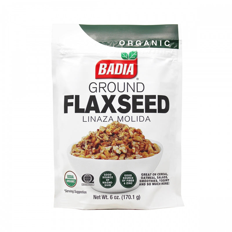 BADIA SEMILLA DE FLAX ORGANICA MOLIDA 6 OZ