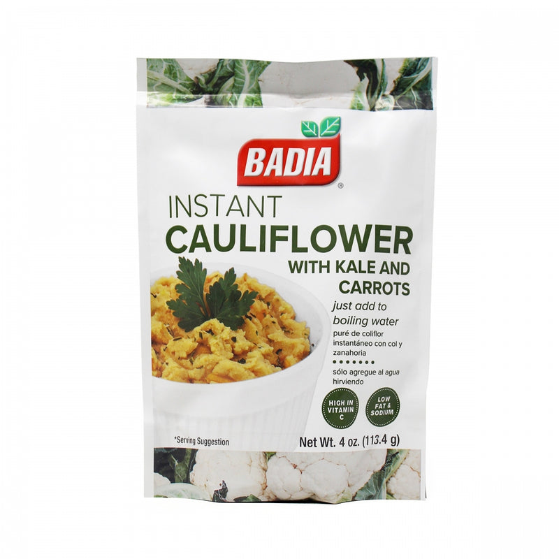 BADIA PURE DE COLIFLOR INSTANTANEO CON COL Y ZANAHORIA 4 OZ