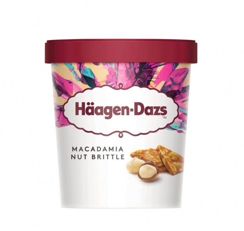 HELADO HAAGEN DAZS MACADAMIA BRITTLE 16 OZ