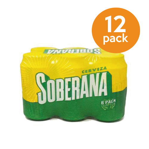 CERVEZA SOBERANA LATA PROMO PACK 12 UNIDADES