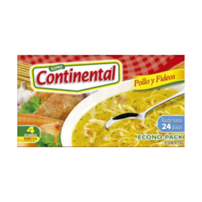 SOPA CONTINENTAL POLLO 4 PACK 220 G