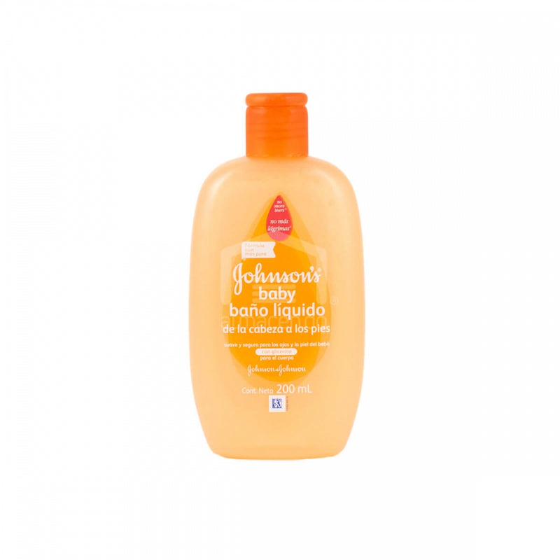 BAÑO LIQUIDO JOHNSONS BABY DE LA CABEZA A LOS PIES 200 ML