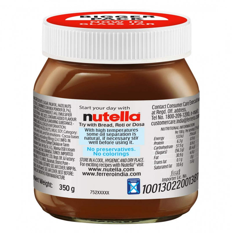 CHOCOLATE NUTELLA 350 G