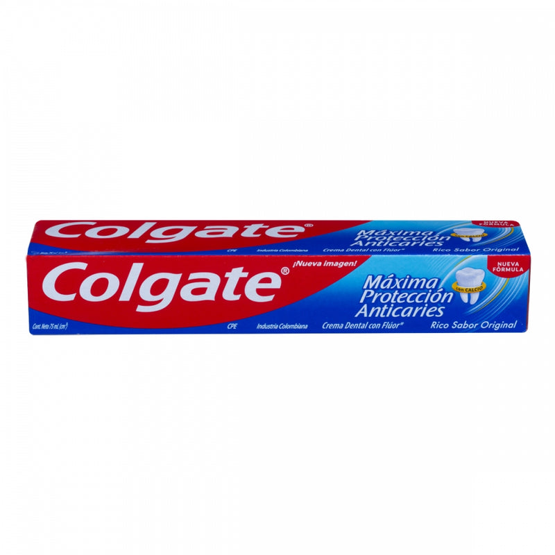 PASTA DE DIENTES COLGATE MAXIMA PROTECCION ANTICARIES 75 ML