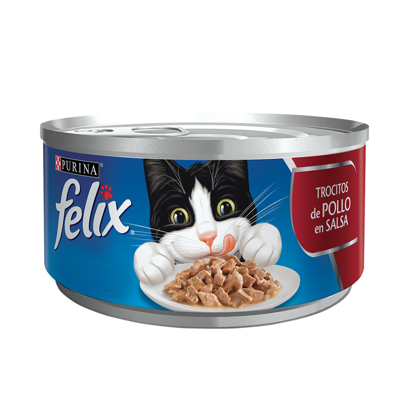 PURINA FELIX GATO TROCITOS POLLO EN SALSA 156 G