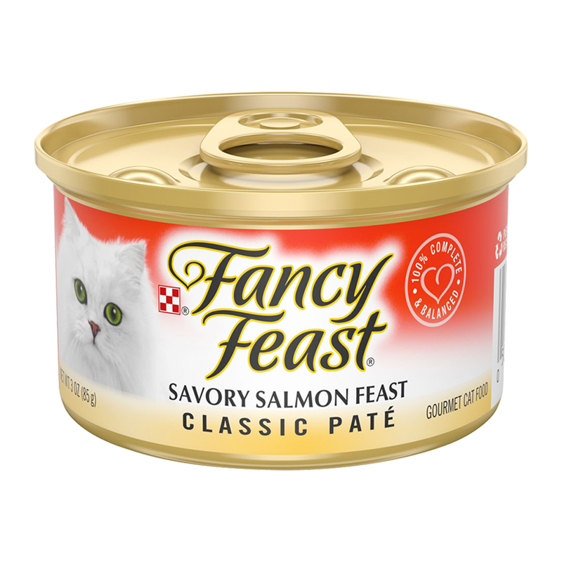 PURINA FANCY FEAST GATO CLASSIC PATÉ SAVORY SALMON FEAST 85 G