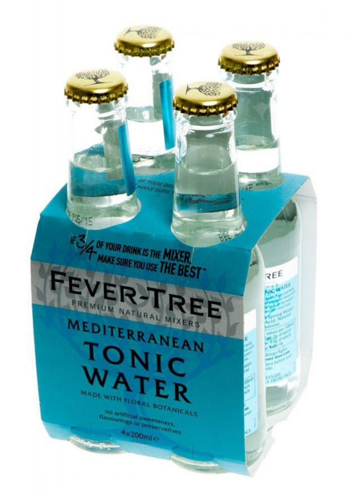 FEVER TREE MEDITERRANEAN TONIC WATER 4PACK  (200 ML)