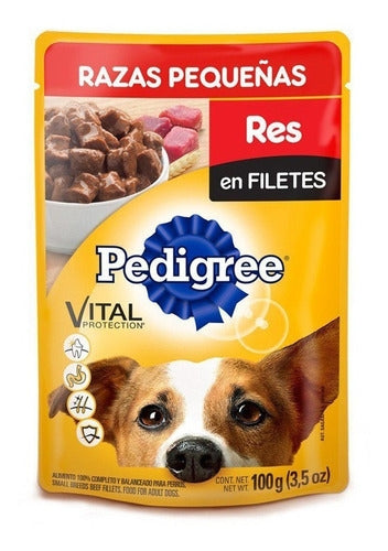 COMIDA DE PERRO PEDIGREE SOBRE SABOR CARNE RAZAS PEQUEÑAS 100 G