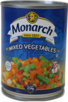 VEGETALES MONARCH VEGETABLES MIXED 248 GR