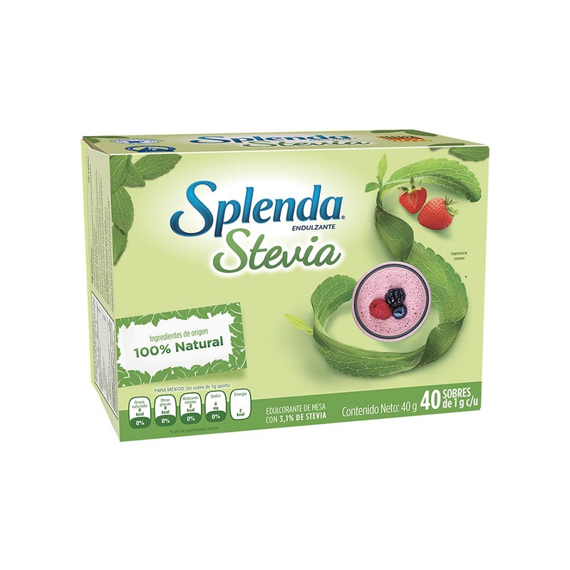 ENDULZANTE STEVIA NATURAL 25 SOBRES