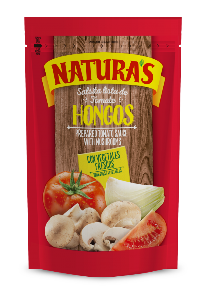 SALSA DE TOMATE CON HONGOS NATURAS 90 G