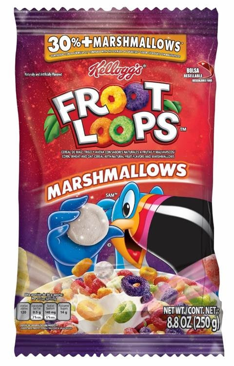 Cereal Froot Loops Malva En Bolsa 250 g