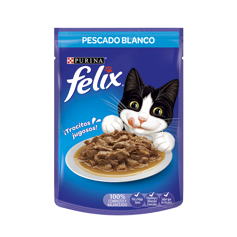 PURINA FELIX GATO PESCADO BLANCO EN SALSA 85 G