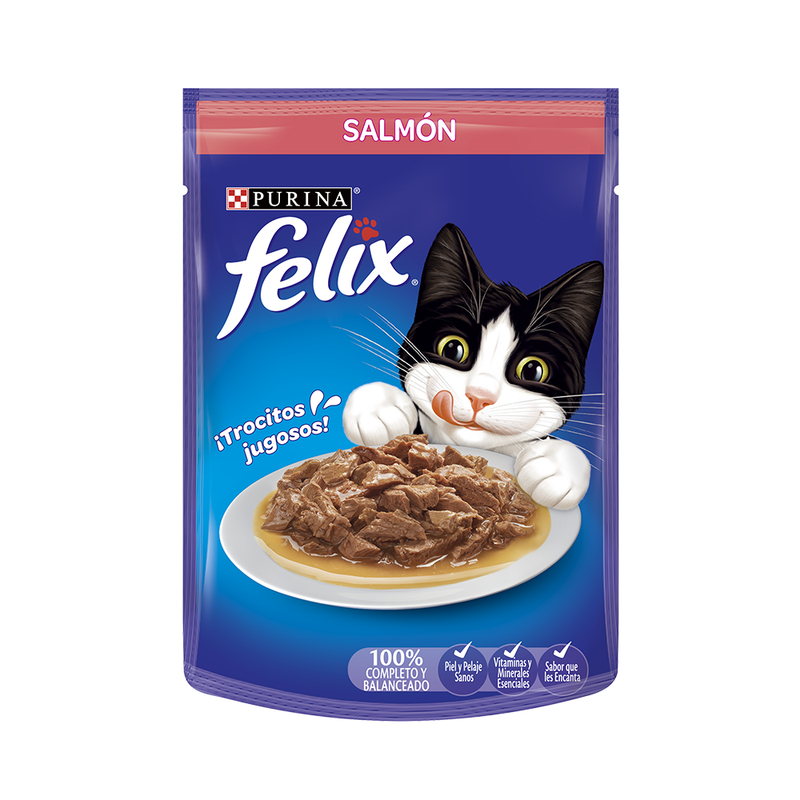 PURINA FELIX GATO SALMÓN EN SALSA 85 G