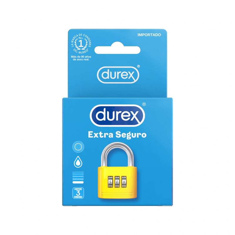 PRESERVATIVO DUREX EXTRA SEGURO 3 UNIDADES