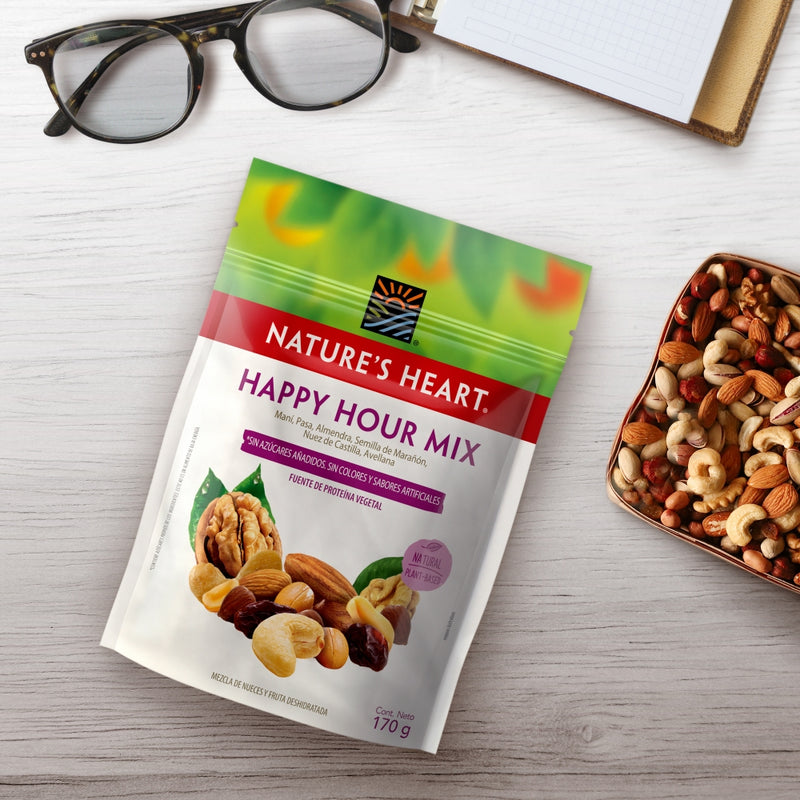 SNACKS NATURE'S HEART HAPPY HOUR MIX 170G