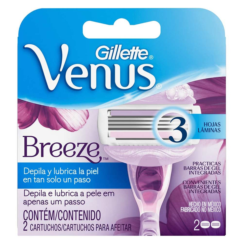 REPUESTOS DE HOJILLA VENUS BREEZE 2 UNIDADES