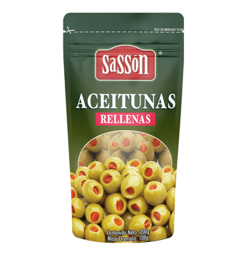 ACEITUNAS RELLENAS SASSON 100 G