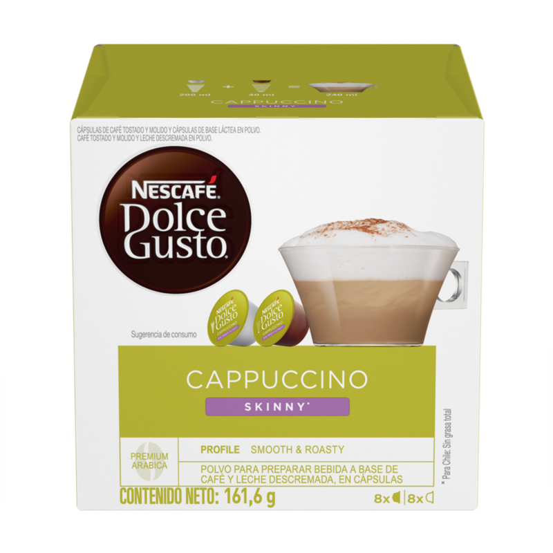 CAFE NESCAFE DOLCE GUSTO CAPPUCCINO SKINNY 16 CAPSULAS