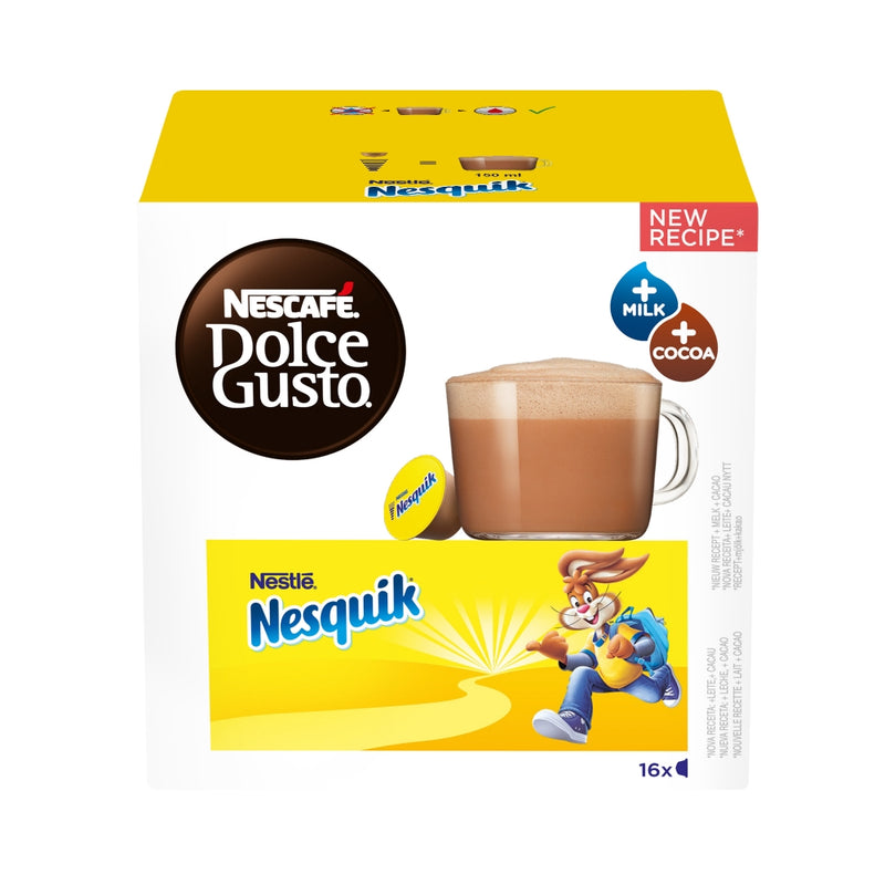 CHOCOLATE CALIENTE NESCAFE DOLCE GUSTO NESQUIK 16 CAPSULAS