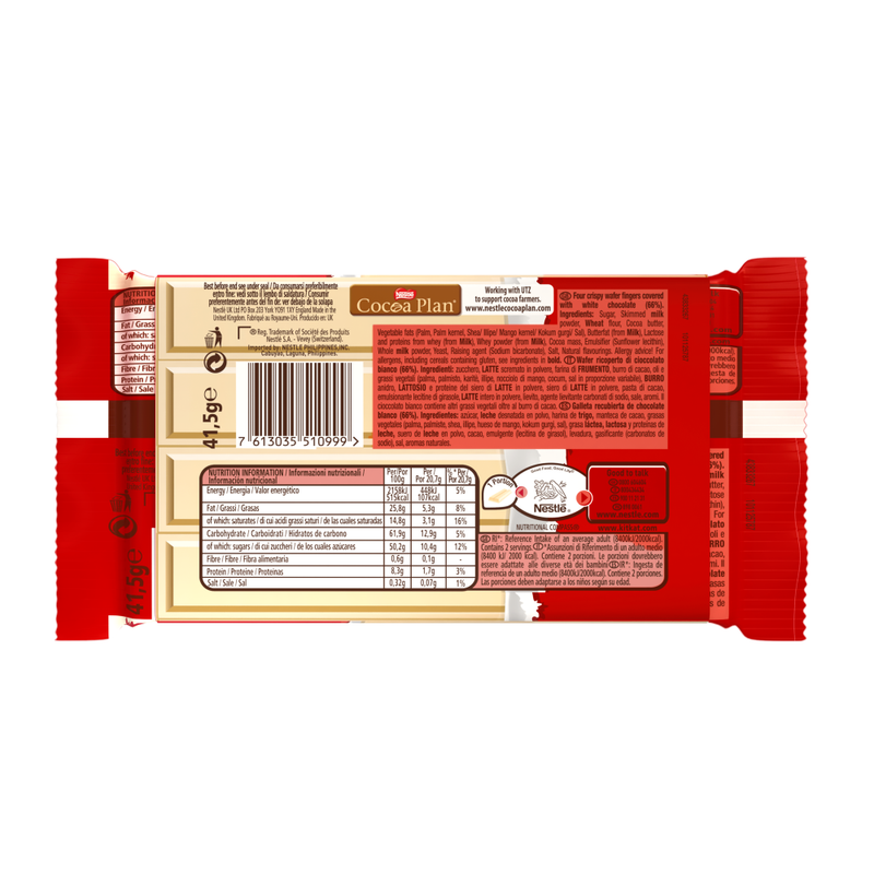 CHOCOLATE BLANCO KIT KAT 41.5 G