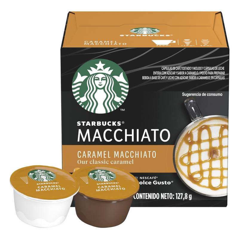 CAFE STARBUCKS BY NESCAFE DOLCE GUSTO CARAMEL MACCHIATO 12 CAPSULAS