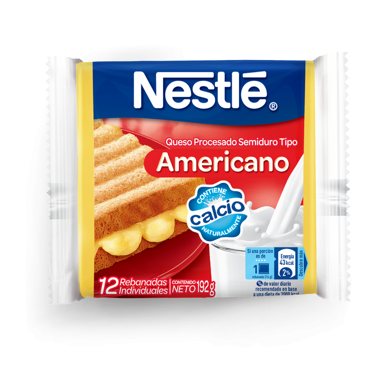 NESTLE QUESO AMERICANO 12 REBANADAS