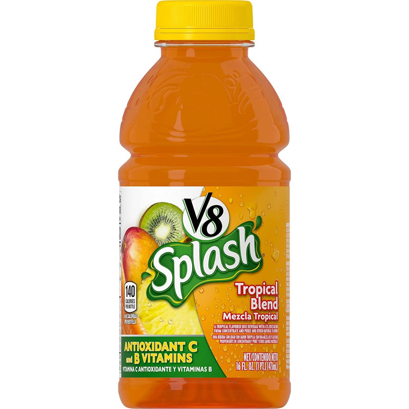 BEBIDA V8 SPLASH TROPICAL BLEND 16 OZ