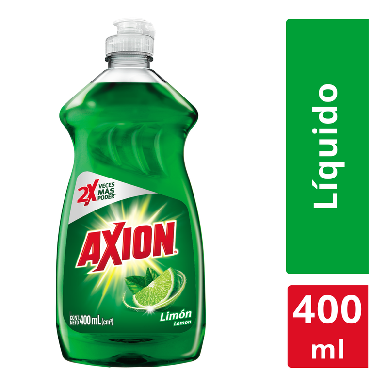 JABON LAVAPLATOS AXION LIMON LIQUIDO 400 ML