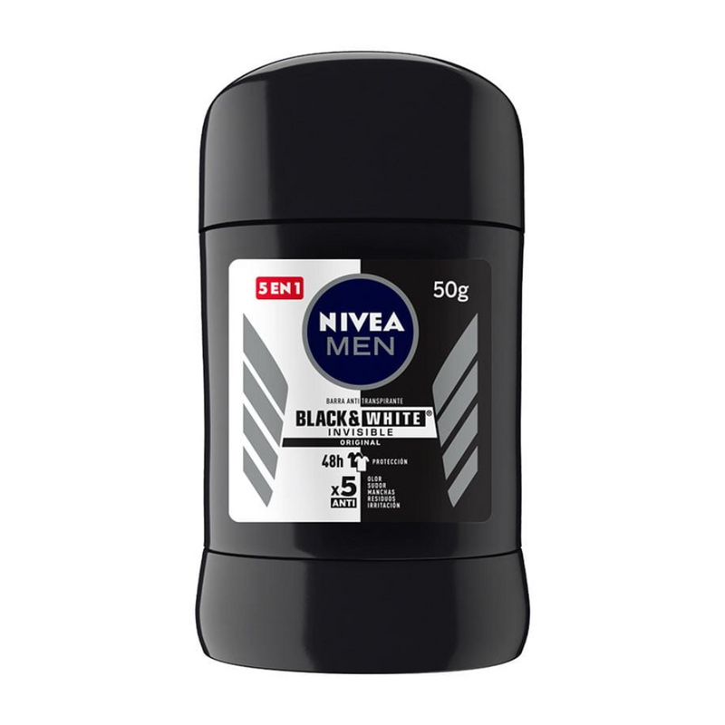 ANTITRANSPIRANTE NIVEA MEN BLACK & WHITE INVISIBLE POWER 50 G