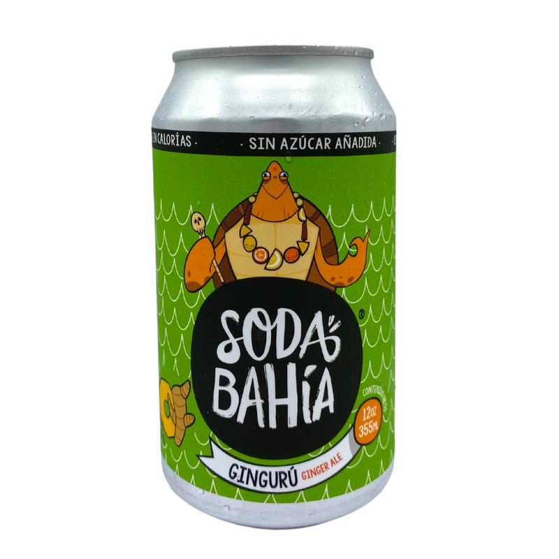 AGUA CON GAS SODA BAHIA GINGURU LATA 12 OZ