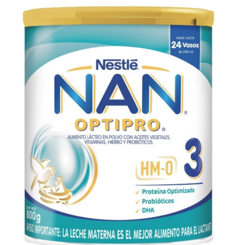 NESTLE NAN 3 (NIÑOS EN CRECIMIENTO) LECHE DE CRECIMIENTO LATA 800G