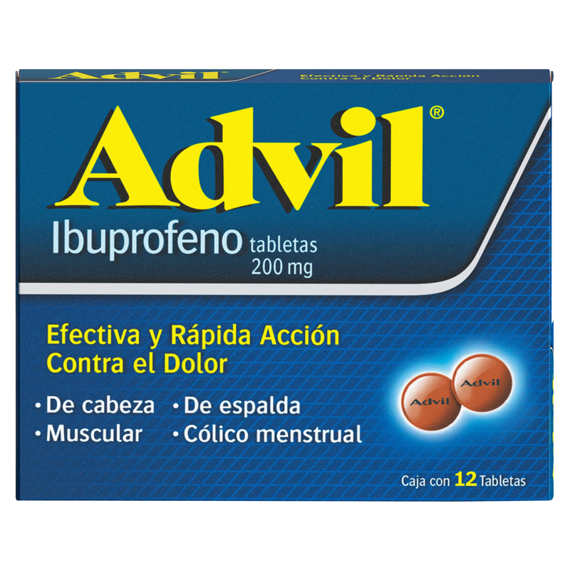 ADVIL 200 MG CAJA DE 12 TABLETAS