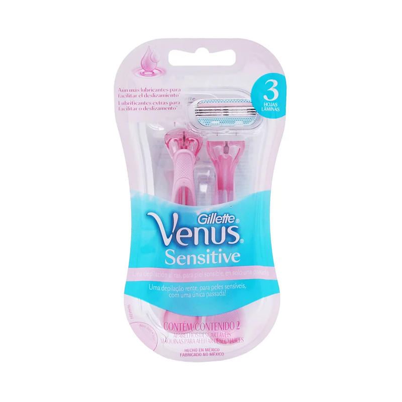 AFEITADORA FEMENINA GILLETTE VENUS SENSITIVE 2 PACK