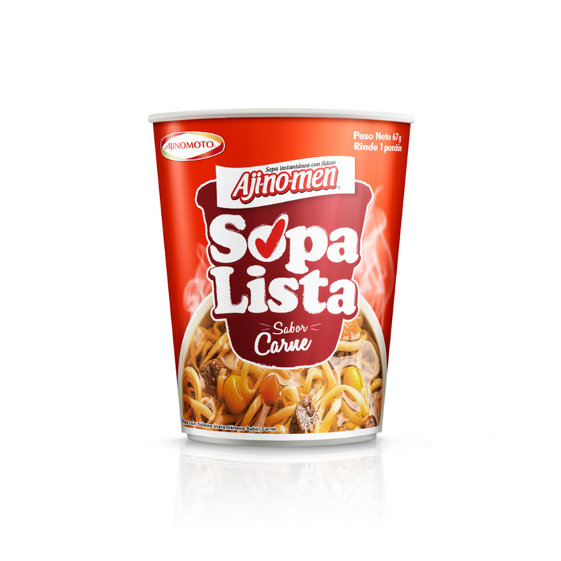 SOPA DE VASO AJINOMEN SABOR CARNE 51 GR