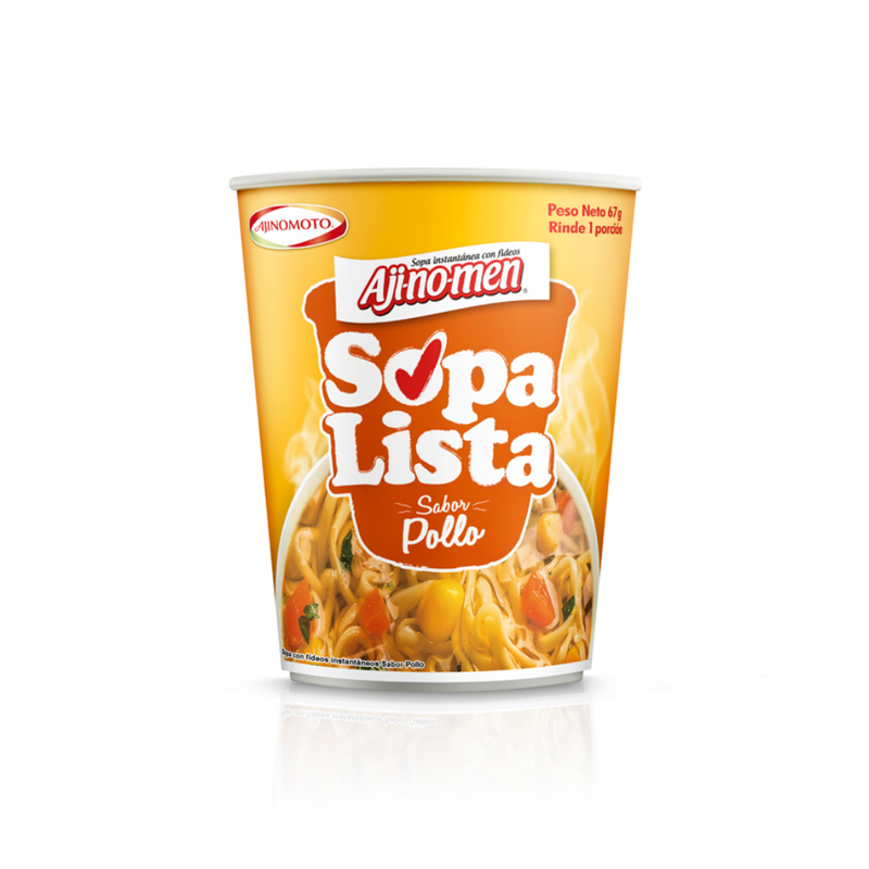 SOPA DE VASO AJINOMEN SABOR POLLO 51 GR