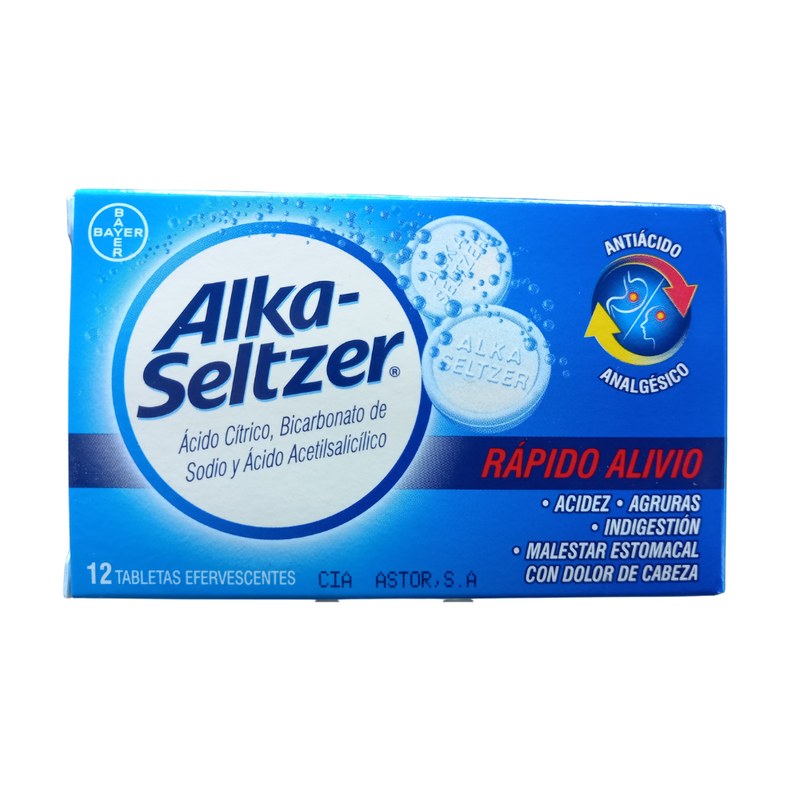 ALKA SELTZER DE 12 TABLETAS