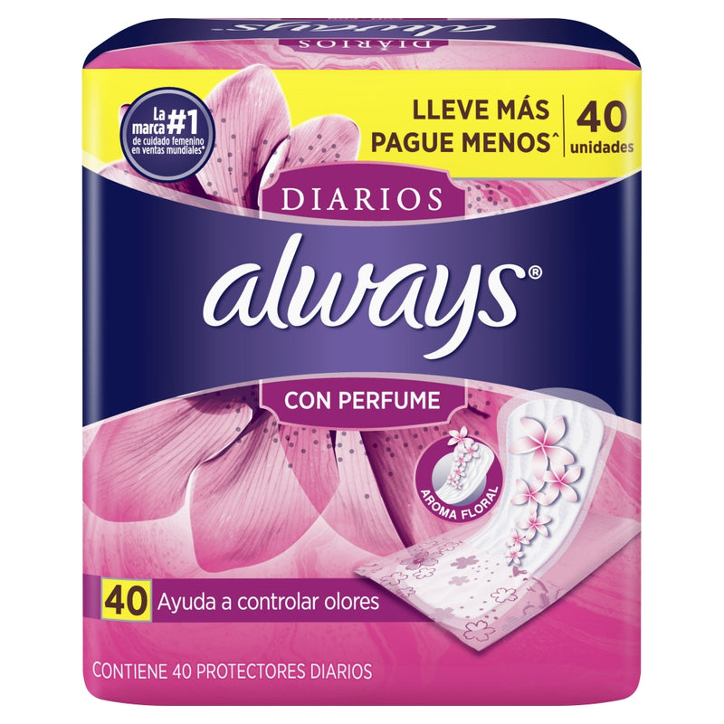 ALWAYS PROTECTORES DIARIOS 40 UND