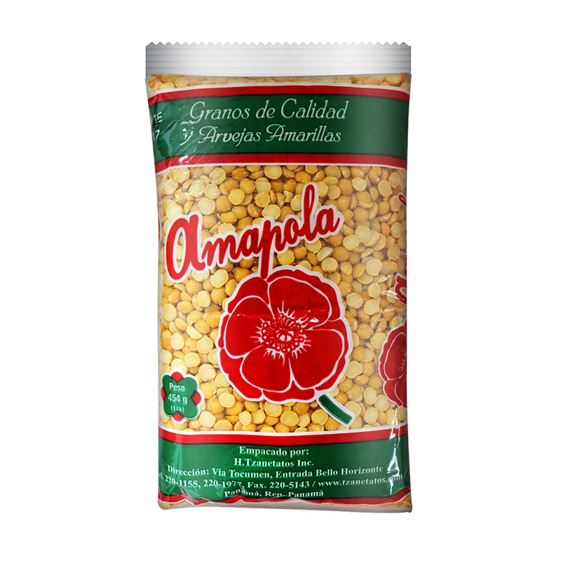 ARVEJAS AMARILLAS AMAPOLA 1 LB