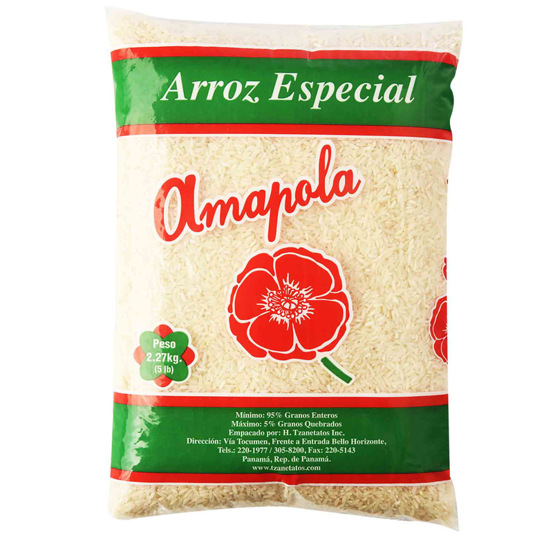 ARROZ AMAPOLA ESPECIAL 5 LB