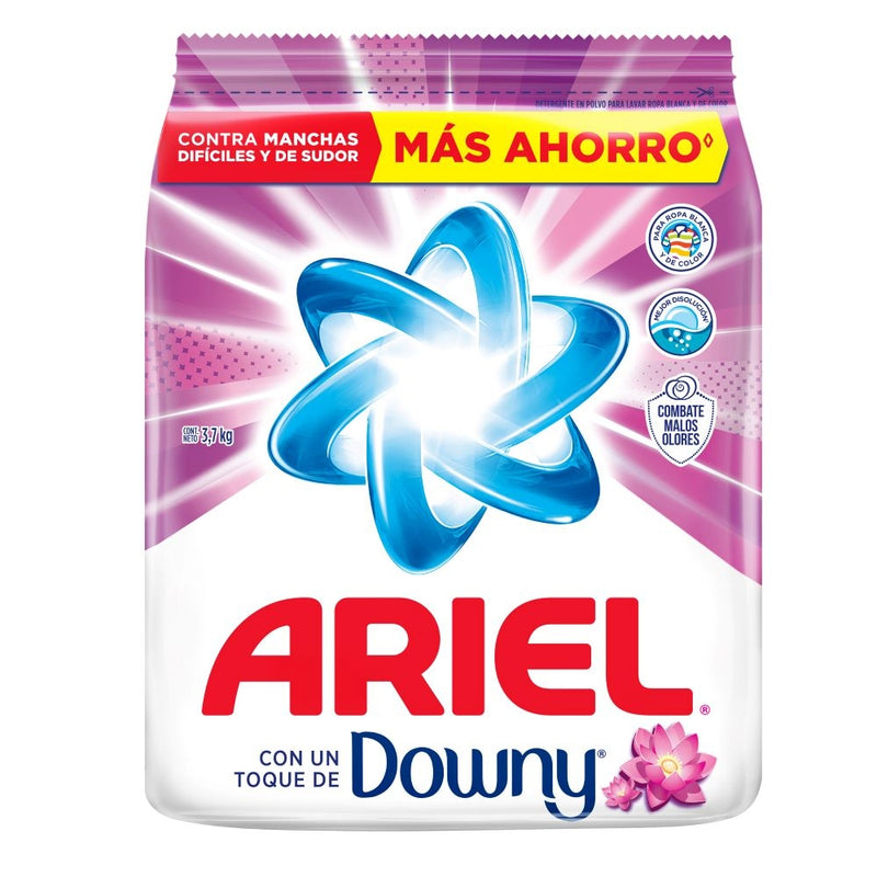 DETERGENTE ARIEL POLVO CON TOQUE DE DOWNY 3,7 KG