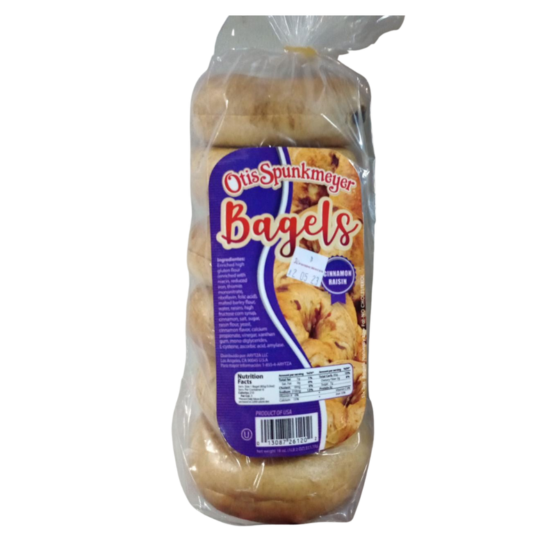 BAGELS CINNAMON RAISIN OTIS SPUNKMEYER 18 OZ