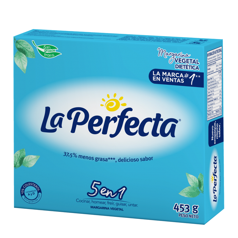 LA PERFECTA MARGARINA BARRA DIETA 1LB 37.5%