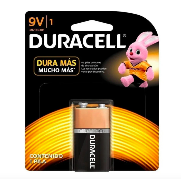 BATERIAS DURACELL TIPO 9V B/1 MN 1604