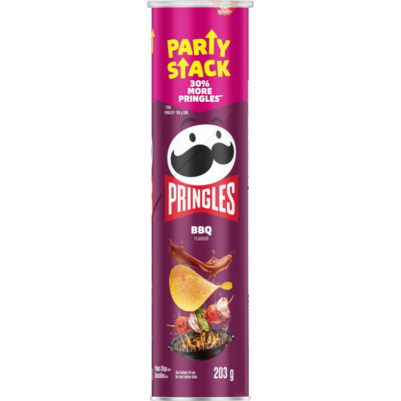 PAPITAS PRINGLES BBQ CRISPS PARTY STACK 203 GR