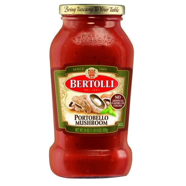 SALSA DE TOMATE PORTOBELO MUSHROOM BERTOLLI 24 OZ